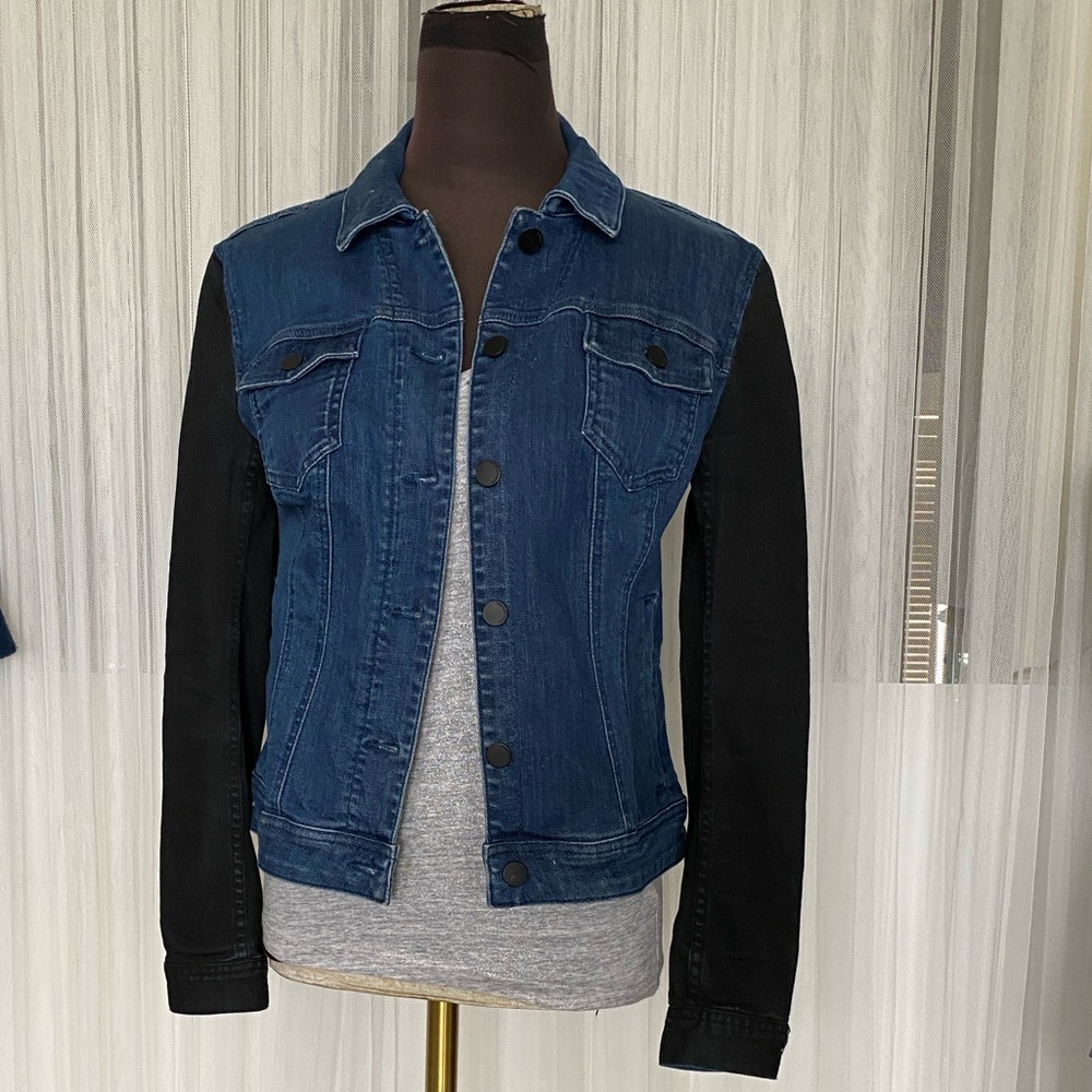 Women’s Armani Exchange Indigo Denim/Black Jacket Size M